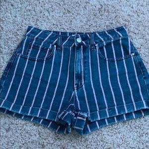 Pacsun Mom Striped Shorts
